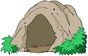 Cartoon Cave Entrance PNG Image