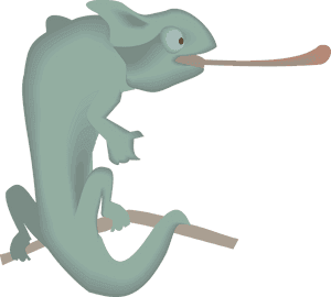 Cartoon Lizard With Long Tongue, HD Png Download PNG image with transparent background