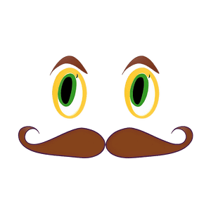 Cartoon Character Mustache PNG geu78 PNG