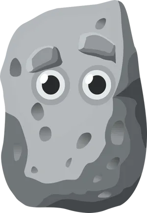 Cartoon Character Rock Illustration PNG Image