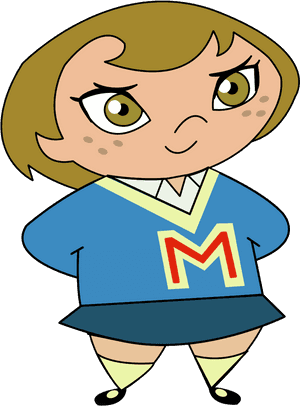 Cartoon Character With Letter M Sweater.png PNG image with transparent background