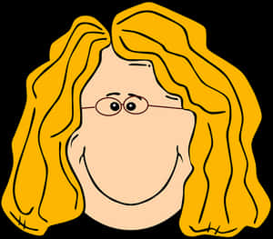 Smiling Blond Lady With Long Hair Svg Clip Arts - Long Hair Blonde Boy Cartoon, HD Png Download PNG image with transparent background