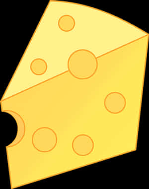 Cartoon Cheese Wedge PNG image with transparent background