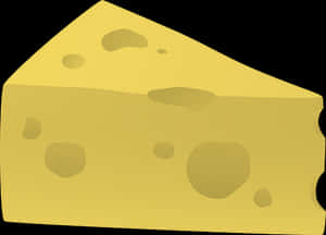 Cartoon Cheese Wedge PNG image with transparent background