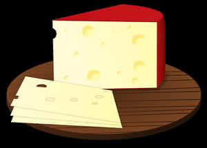 Cartoon Cheese Wedgeon Board PNG image with transparent background