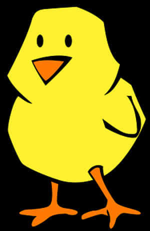 Cartoon Chick Illustration PNG image with transparent background