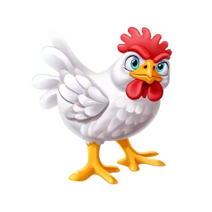 Cartoon Chicken B PNG Image