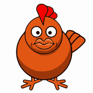 Cartoon Chicken Character PNG with transparent background