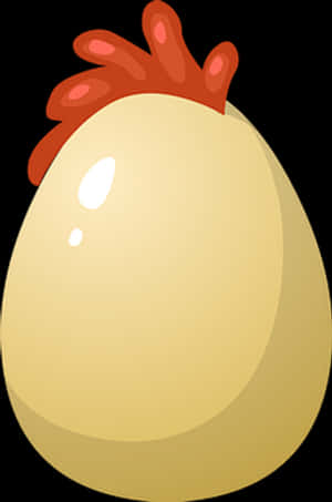 Cartoon Chicken Egg PNG image with transparent background