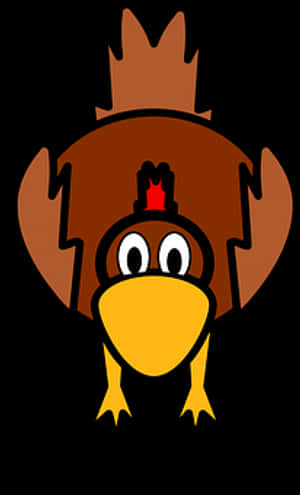 Cartoon Chicken Graphic PNG image with transparent background
