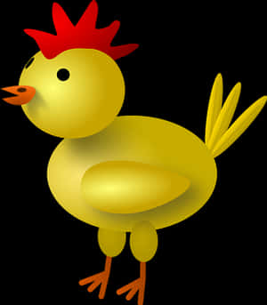 Cartoon Chicken Illustration PNG image with transparent background
