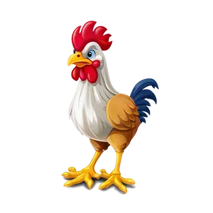 Cartoon Chicken Mascot Png Qhx28 PNG Image