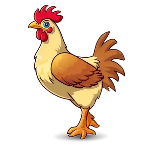 Cartoon Chicken Running Png Xhr PNG Image