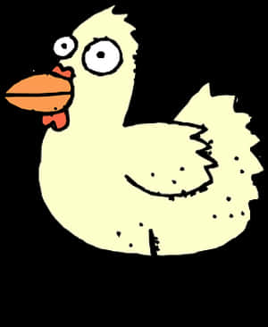 Cartoon Chicken Sketch PNG image with transparent background