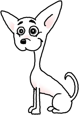 Cartoon Chihuahua Drawing PNG Image