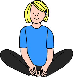 Yoga Pose Butterfly Clipart Royalty Free Download Benefits - Yoga Butterfly Pose Clipart For Kids, HD Png Download PNG image with transparent background