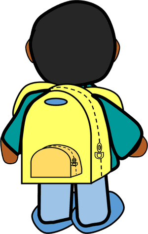 Boy With Backpack Clipart - Clip Art Boy With A Backpack, HD Png Download PNG image with transparent background