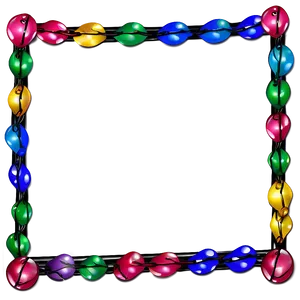 Cartoon Christmas Lights Frame Png Dvj95 PNG Image