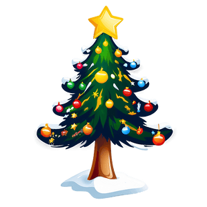Cartoon Christmas Tree PNG cwy3 PNG image with transparent background