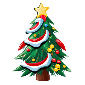Cartoon Christmas Tree PNG euh PNG image with transparent background
