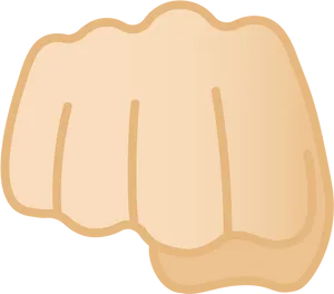 Cartoon Clenched Fist Illustration PNG Image