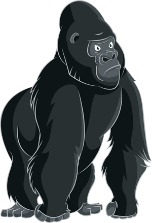 Cartoon Clip Art Png - Gorilla Clipart Png, Transparent Png PNG image with transparent background