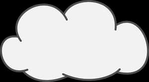 Cartoon Cloud Vector PNG image with transparent background