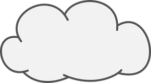 Cartoon Cloud Vector PNG Image