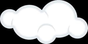 Cartoon Cloud Vector PNG image with transparent background