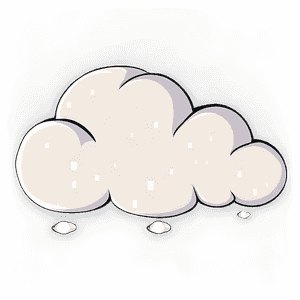 Cartoon Cloud with Raindrops PNG mbg PNG