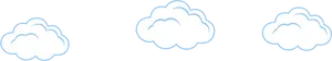 Cartoon Clouds Vector Illustration PNG Image