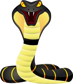 Cartoon Cobra Illustration PNG Image