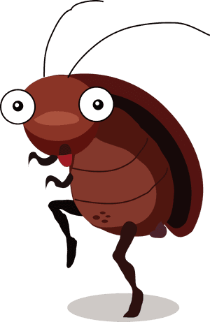 Cartoon Cockroach Standing PNG