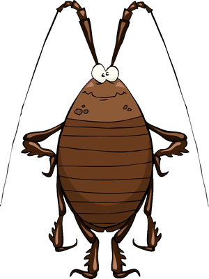 Cartoon Cockroach Standing PNG