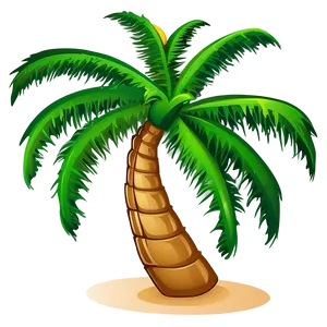 Cartoon Coconut Palm Tree Png 06212024 PNG Image