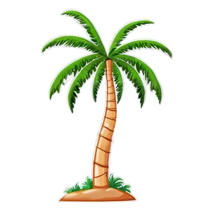 Cartoon Coconut Palm Tree Png Xib PNG Image