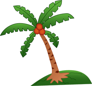 Cartoon Coconut Tree PNG