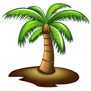 Cartoon Coconut Tree PNG hpg PNG