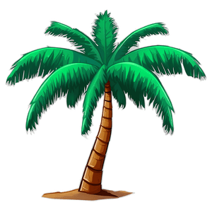 Cartoon Coconut Tree PNG nxf46 PNG