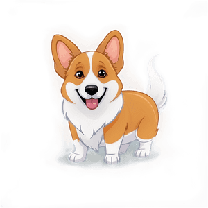 Cartoon Corgi PNG gwg72 PNG image with transparent background