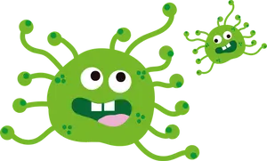 Cartoon Coronavirus Characters PNG Image