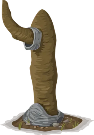 Cartoon Corpse Flower Illustration PNG Image