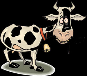 Cartoon Cow Bell Collar PNG image with transparent background