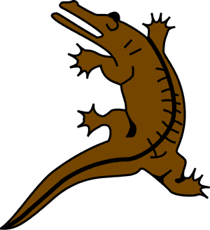 Crocodile Clipart Crocodile Tail - Crocodile Coat Of Arms, HD Png Download PNG image with transparent background
