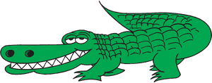 Alligator Clip Art Free 19 Crocodile Banner Black And - Crocodile Clipart, HD Png Download PNG image with transparent background