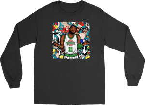 Cartoon Crossover Basketball Sweatshirt PNG image with transparent background