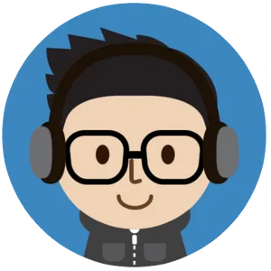 Cartoon Developer Profile Picture PNG Image