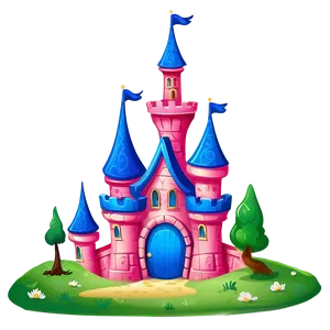 Cartoon Disney Castle Design Png Pps43 PNG Image