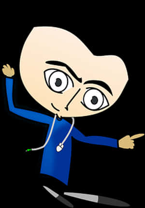 Cartoon Doctor Character Illustration PNG image with transparent background