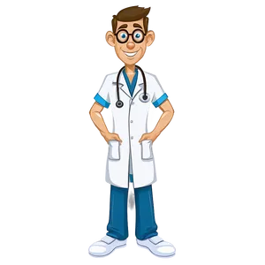 Cartoon Doctor D PNG Image